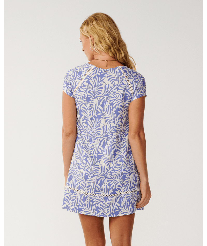 PARTY WAVE SHIFT DRESS -Rip Curl0AOWDR-WHITE/BLUE-2XS