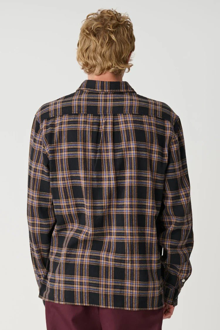 Patch Stripe LS Shirt - XlargeXL025W3400 - BLU - Blue - M