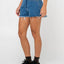 PENNY KICK FLARE DENIM SHORT - RustyWKL0683-MIDDY BLUE-6