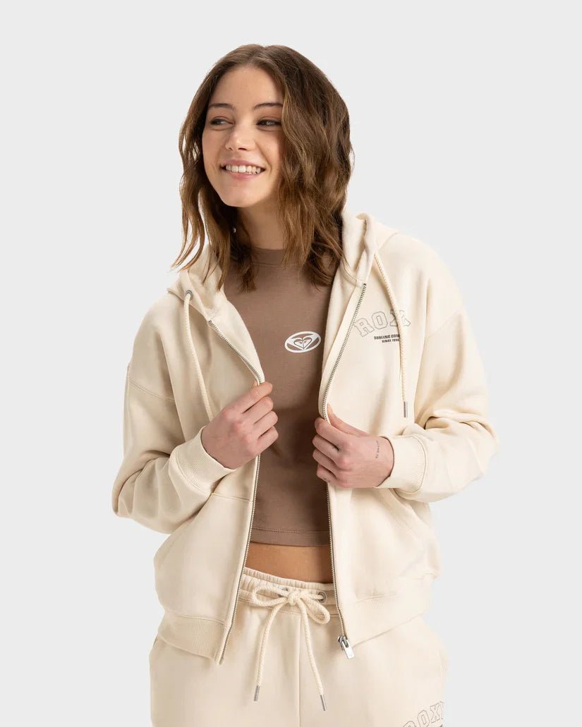 Perfect Place Zip Brushed - RoxyERJFT04960 - Parchment - L