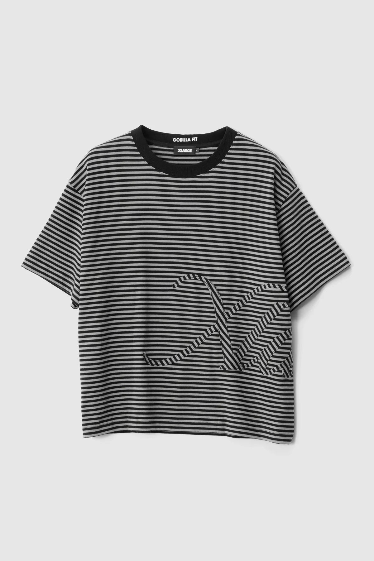 PHANTOM GORILLA FIT TEE -XlargeXL026S2003-GREY STRIPE-XS