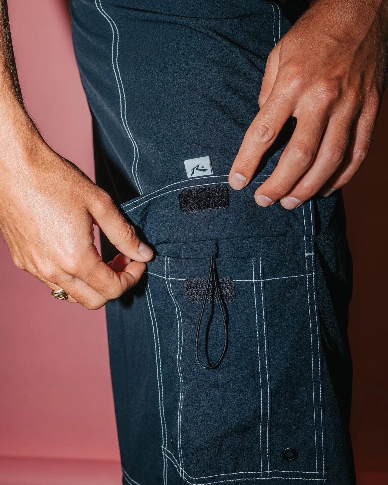 PICK POCKET FIXED WAIST BOARDSHORT - RustyBSM1681-BLACK 1-28