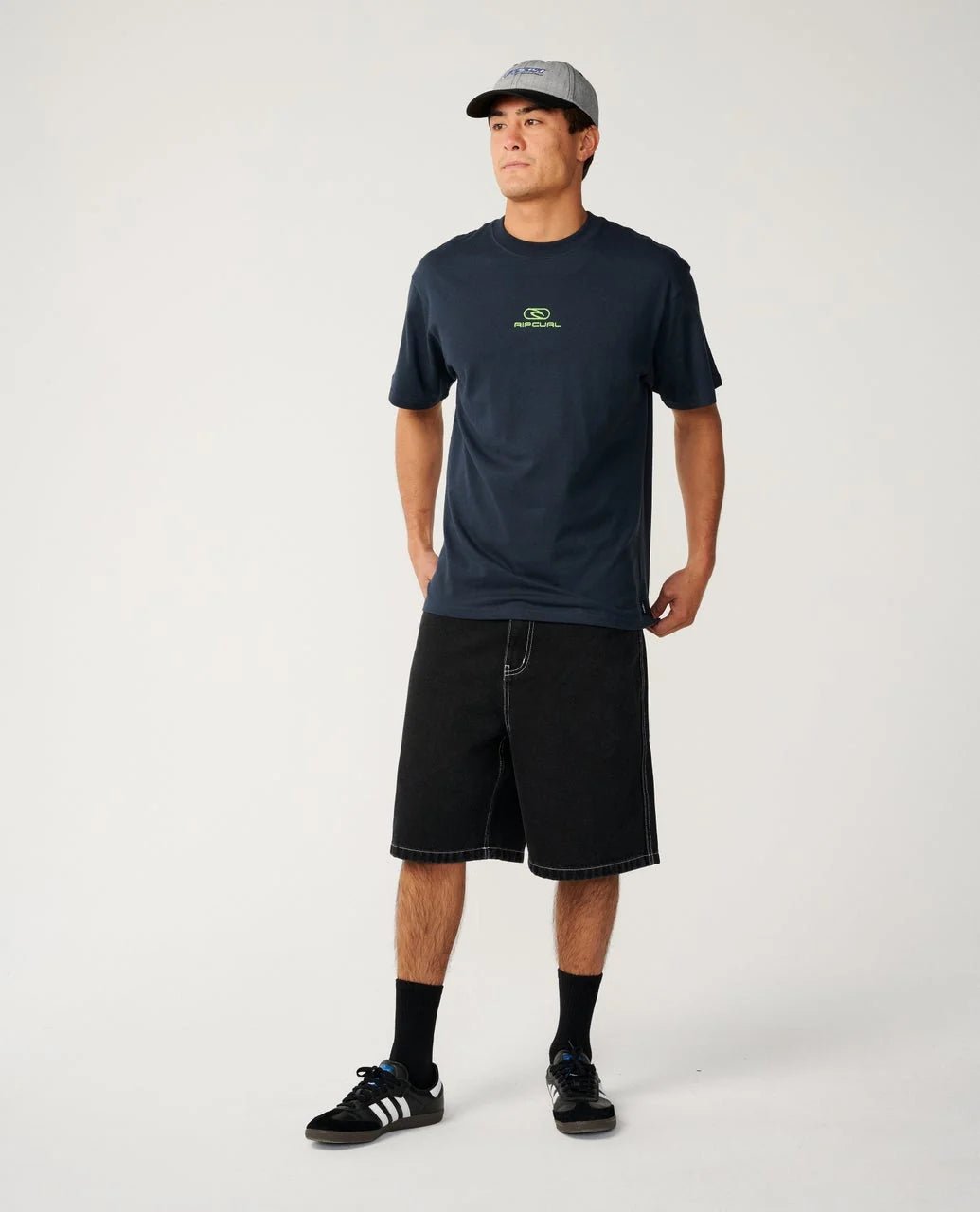 PILL ICON TEE -Rip Curl106MTE-DARK NAVY-XS