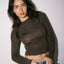 PLAIN JANE RUCHED LONG SLEEVE TOP - RustyFSL0716 - JAVA - 6