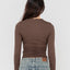 PLAIN JANE RUCHED LONG SLEEVE TOP - RustyFSL0716 - JAVA - 6