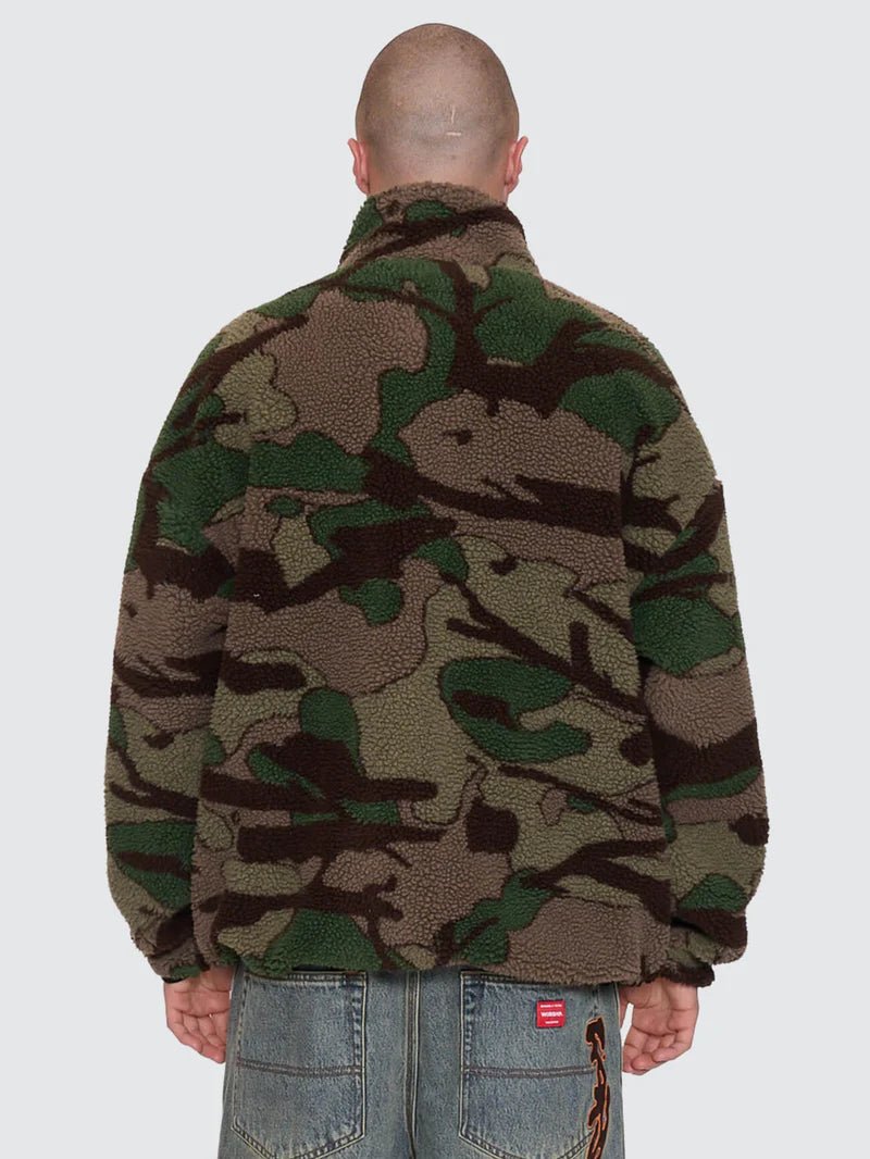 Plain Sight Sherpa Jacket - WorshipPA26-218F-Camo Green-XS