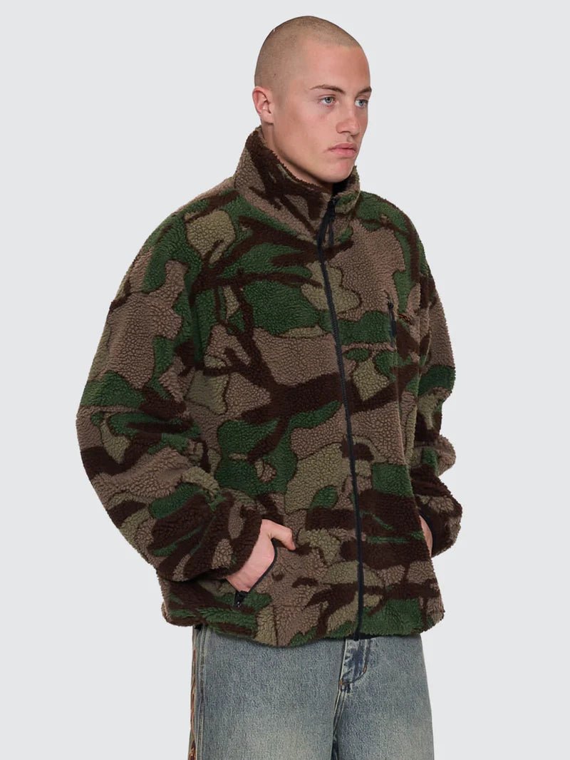 Plain Sight Sherpa Jacket - WorshipPA26-218F-Camo Green-XS