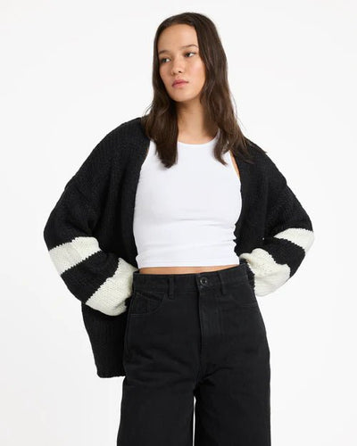 POLAR GYPSY CARDI - VolcomB0742005-BLACK-XS/S