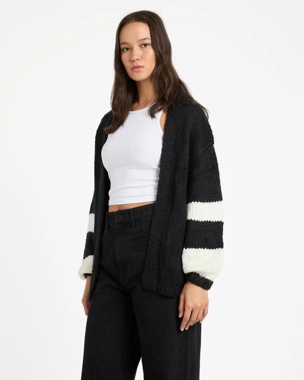 POLAR GYPSY CARDI - VolcomB0742005-BLACK-XS/S