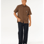 PREMIUM SURF CHECK S/S -Rip Curl06OMSH-COFFEE-M