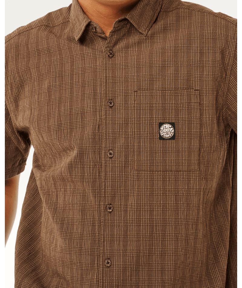 PREMIUM SURF CHECK S/S -Rip Curl06OMSH-COFFEE-M