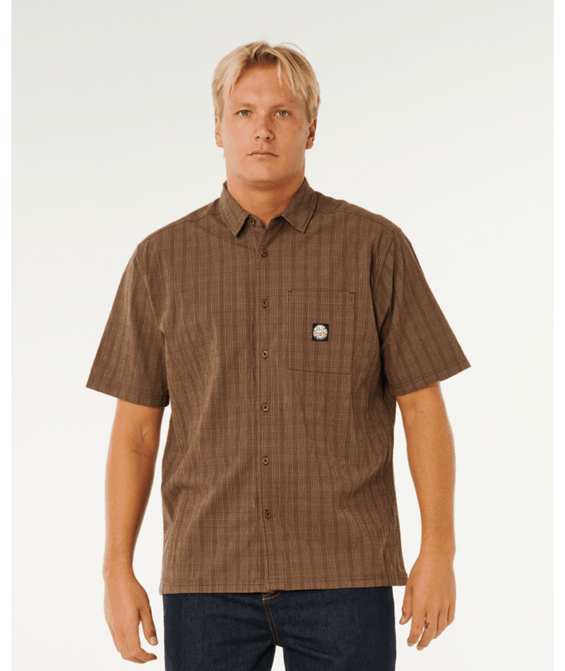PREMIUM SURF CHECK S/S -Rip Curl06OMSH-COFFEE-M