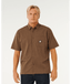 PREMIUM SURF CHECK S/S -Rip Curl06OMSH-COFFEE-M