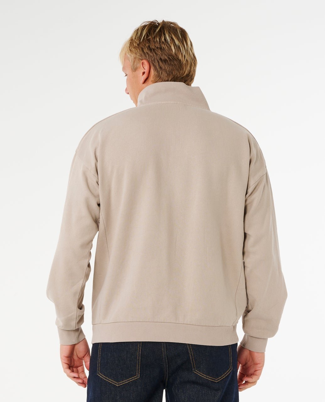PREMIUM SURF QTR ZIP CREW - Rip Curl0AOMFL-STONE-XS