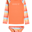 Pretty Sunrise LS Lycra Set - RoxyERLWR03248 - BFN7 - Cerulean TW Stripes - 2