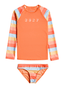 Pretty Sunrise LS Lycra Set - RoxyERLWR03248 - BFN7 - Cerulean TW Stripes - 2