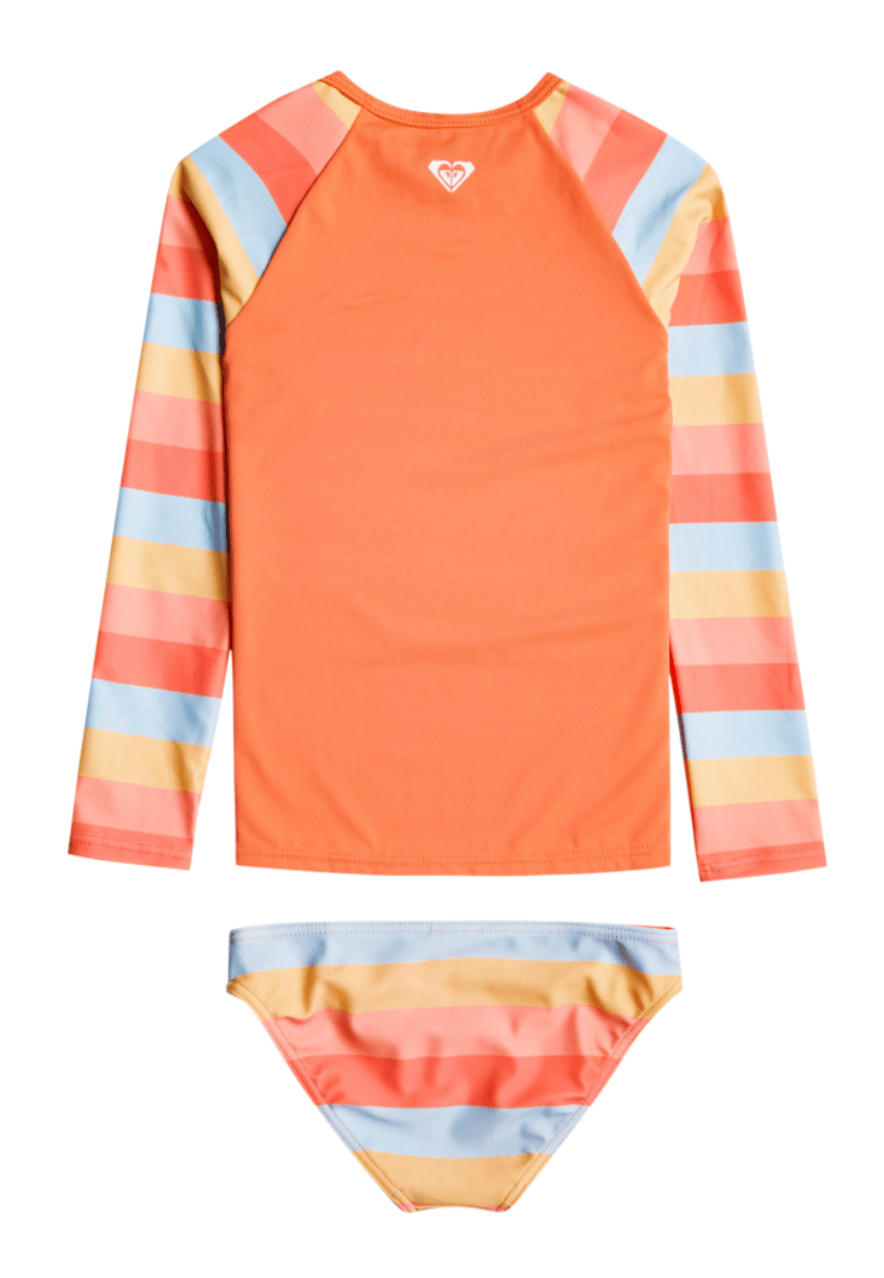 Pretty Sunrise LS Lycra Set - RoxyERLWR03248 - BFN7 - Cerulean TW Stripes - 2