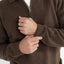 QUARTER ZIP KNIT - RhythmCD24M-KN11-DARK BROWN-S