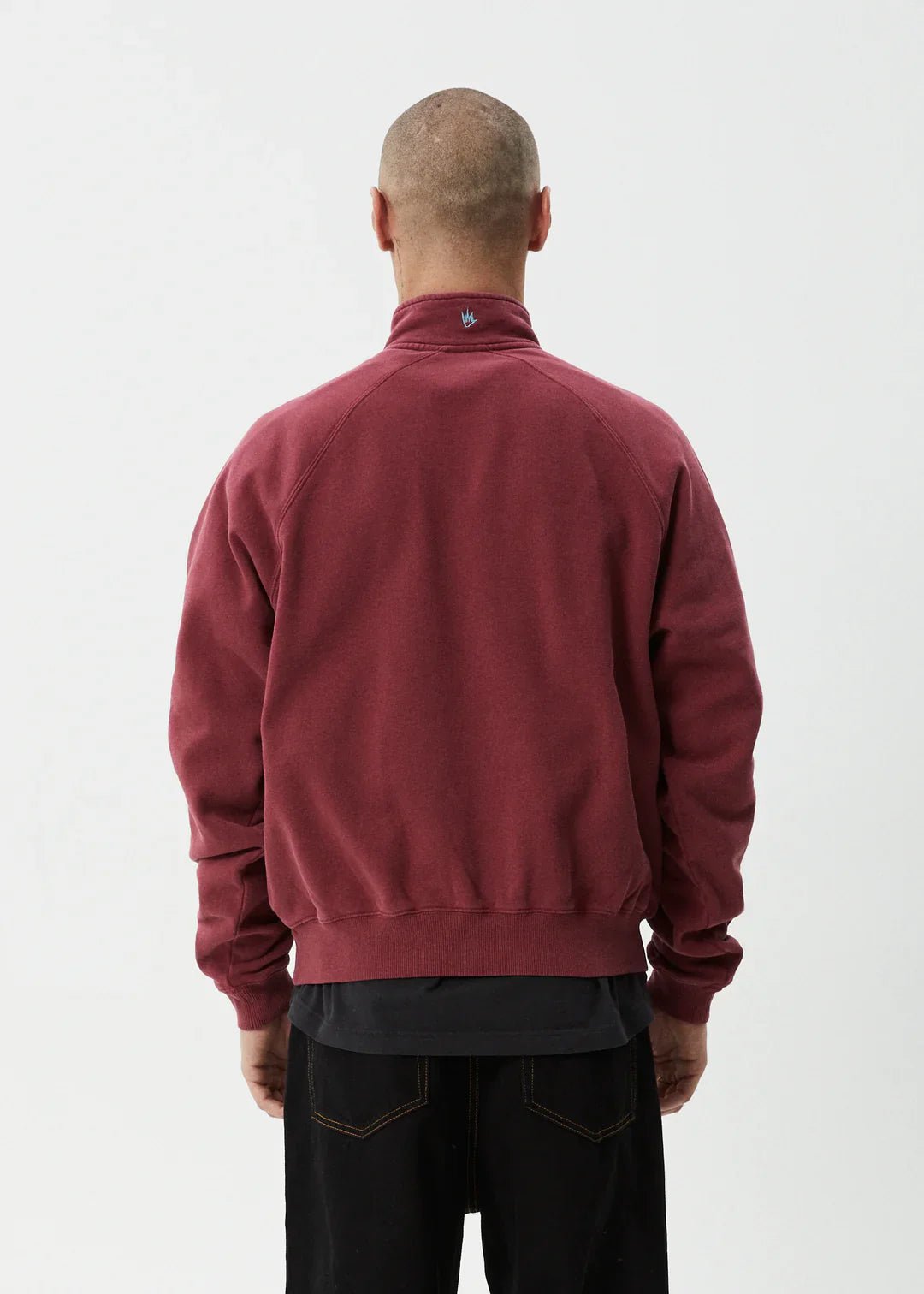 Quartz Zip Raglan Quarter Zip Crew - AfendsM252500 - WBG - Washed burgandy - S