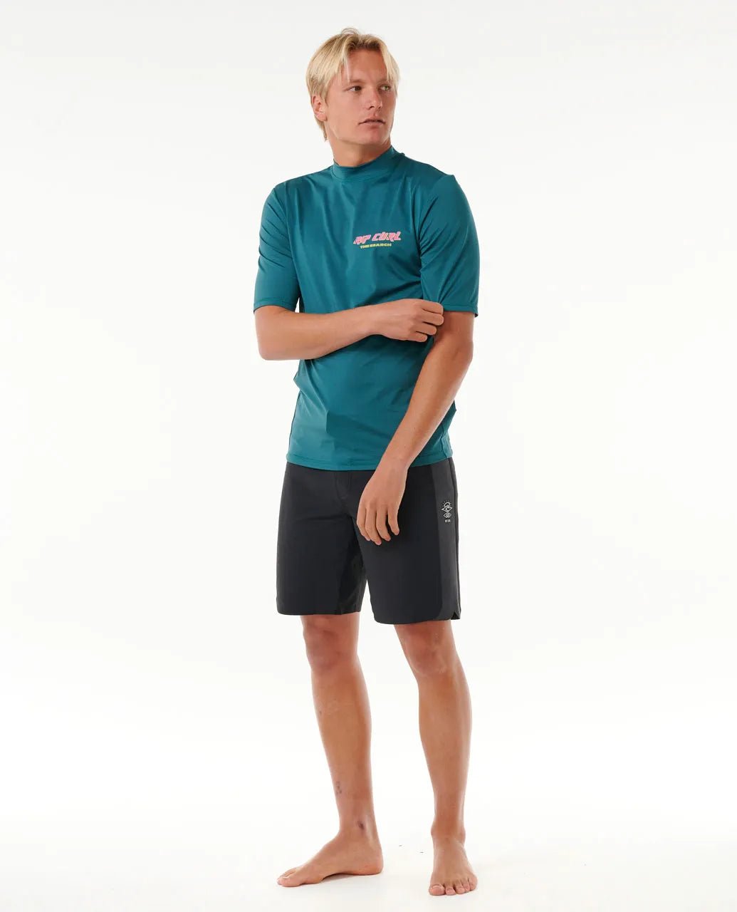 Quest Lockup UPF S/S - Rip Curl15AMRV - 0076 - Blue Green - L
