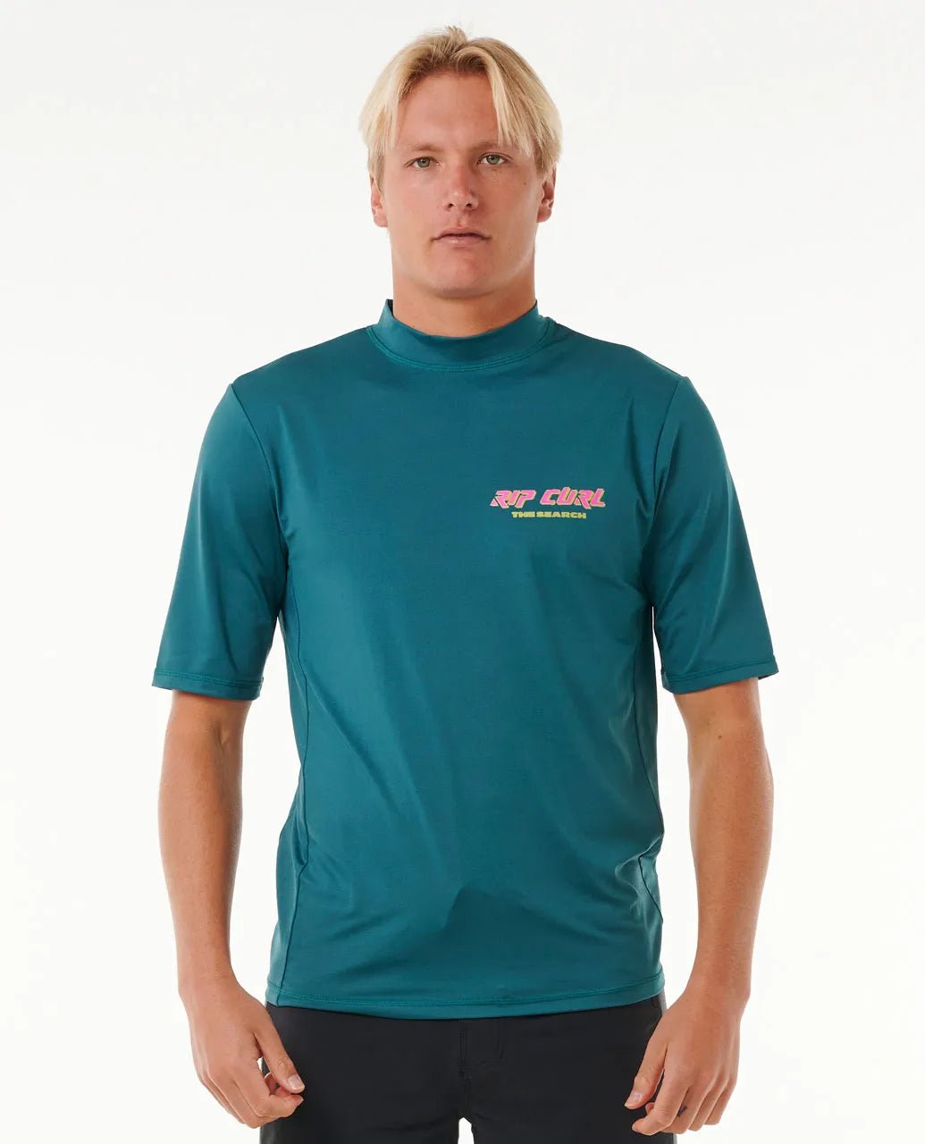 Quest Lockup UPF S/S - Rip Curl15AMRV - 0076 - Blue Green - L