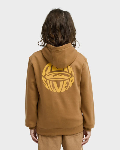 QUIK GLOBE HOODIE YOUTH - QuiksilverEQBFT03983-TOBACCO BROWN-XS/8