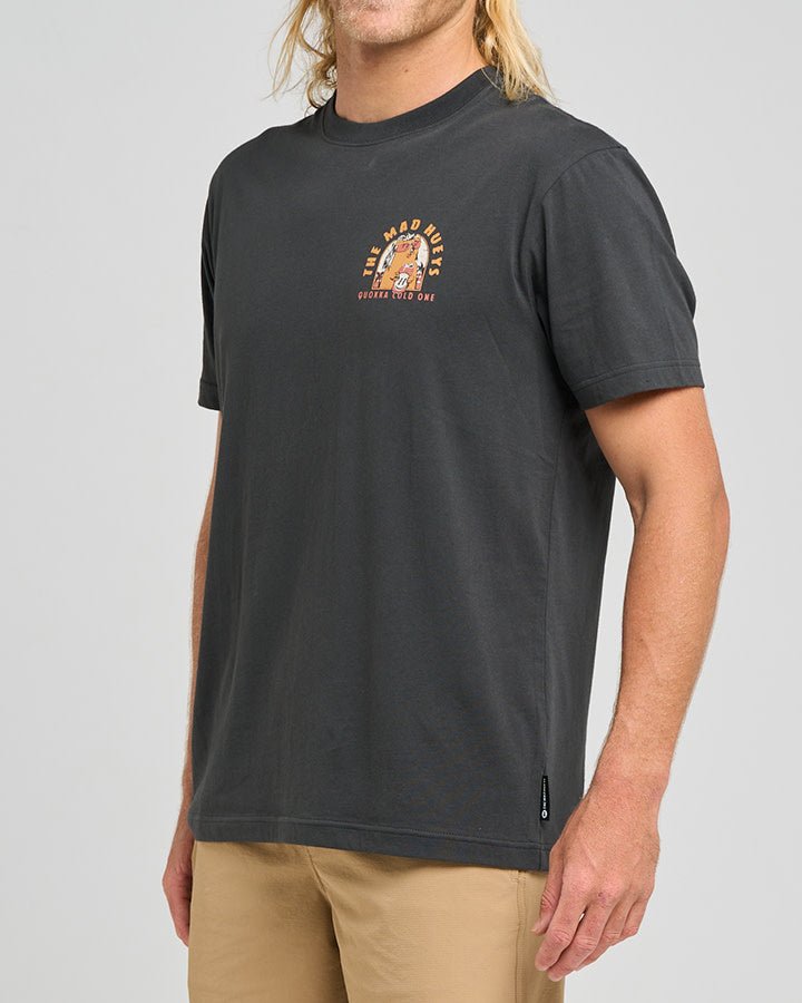 QUOKKA COLDIE | SS TEE - Mad HueysH425M01012 - VINTAGE BLACK - S