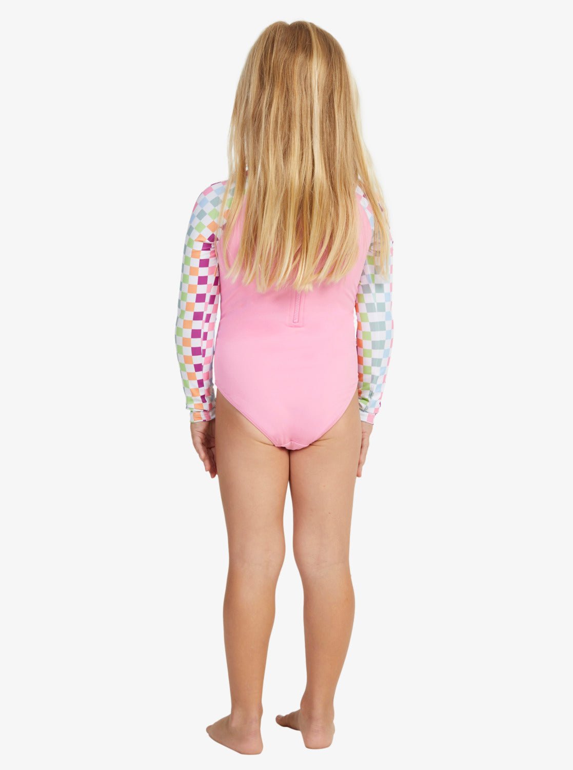 Rainbow Check LS Onesie - RoxyERLWR03271 - WBB1 - Bright White Check Check - 2