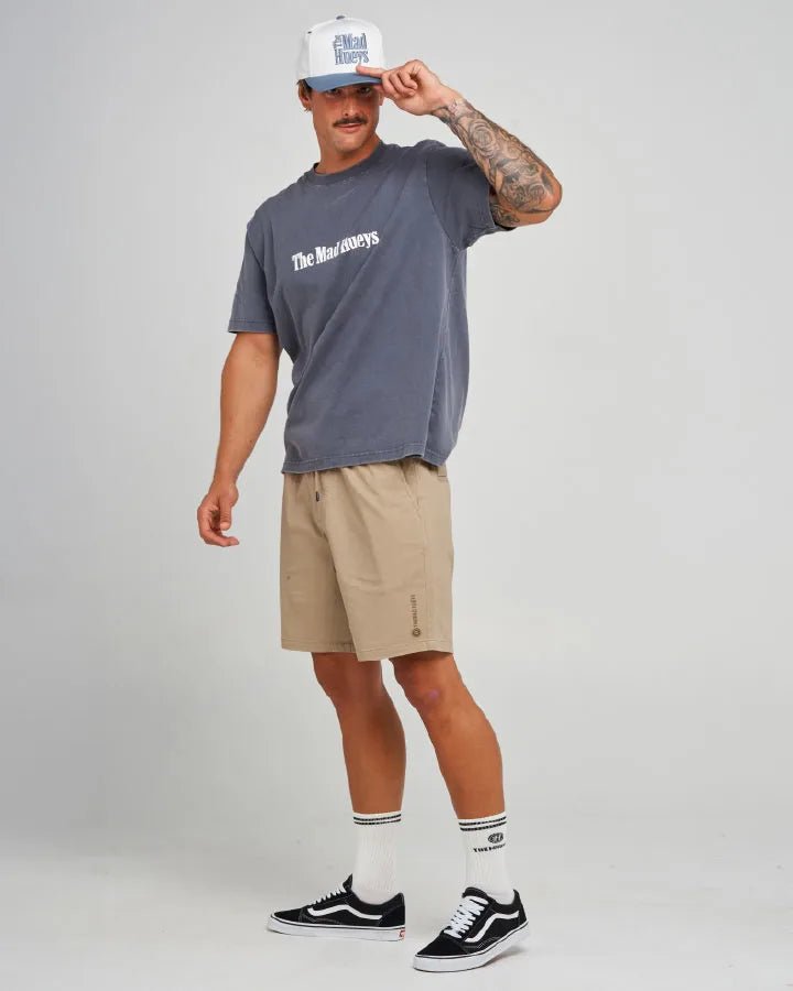 RANCH HUEYS | OVERSIZED SS TEE -The Mad HueysH126M01022-PETROL BLUE WASHED-S