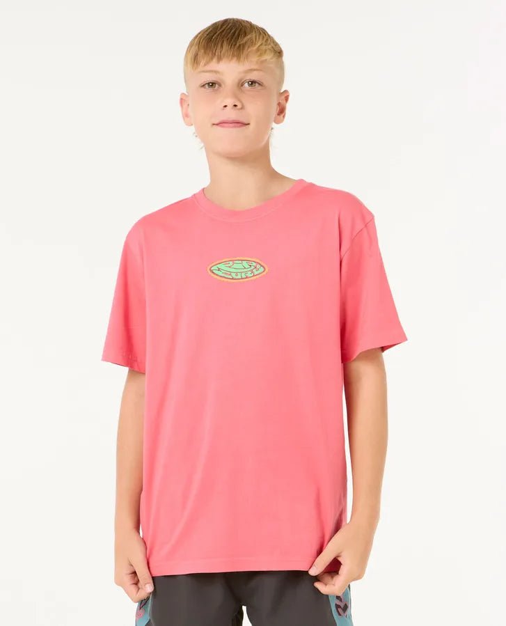 Raw Energy Logo Tee - Boy - Rip Curl10VBTE - 3156 - Watermelon - 12