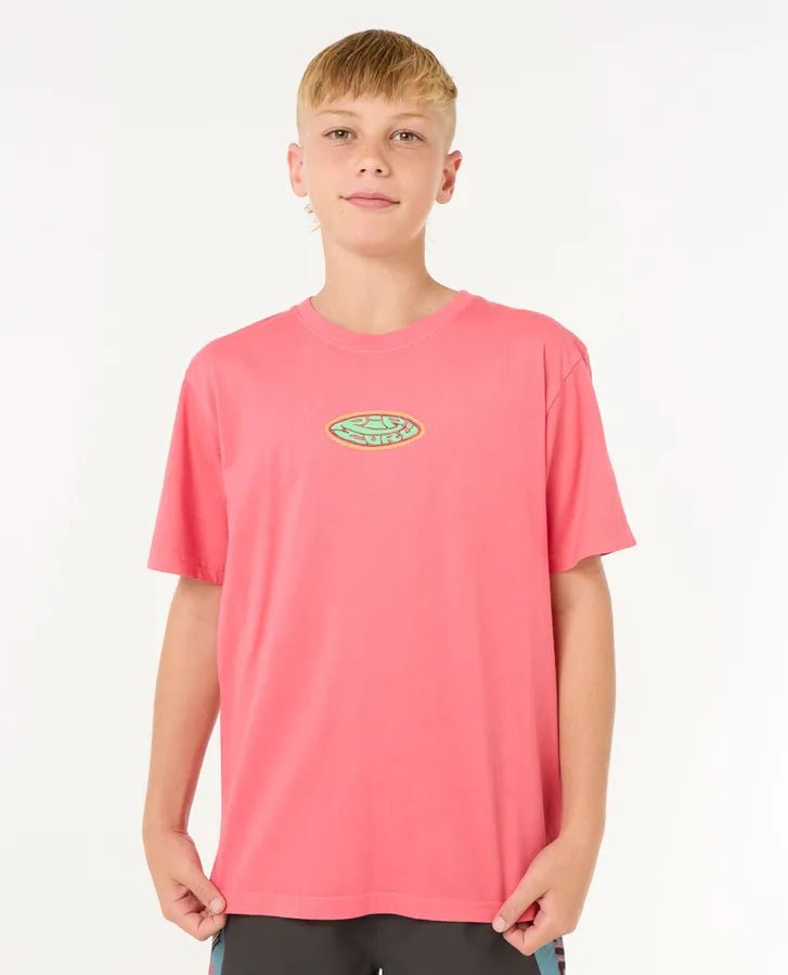 Raw Energy Logo Tee - Boy - Rip Curl10VBTE - 3156 - Watermelon - 12