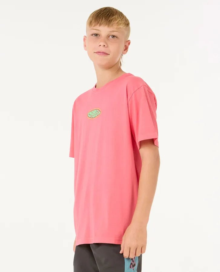 Raw Energy Logo Tee - Boy - Rip Curl10VBTE - 3156 - Watermelon - 12