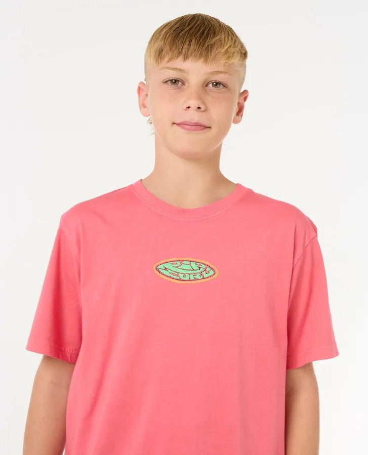 Raw Energy Logo Tee - Boy - Rip Curl10VBTE - 3156 - Watermelon - 12