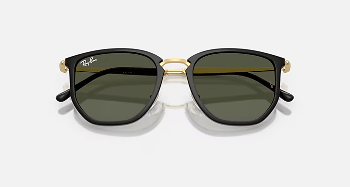 Ray Ban Blk w/Grn - Ray BanORB4451 - BLACK - GREEN
