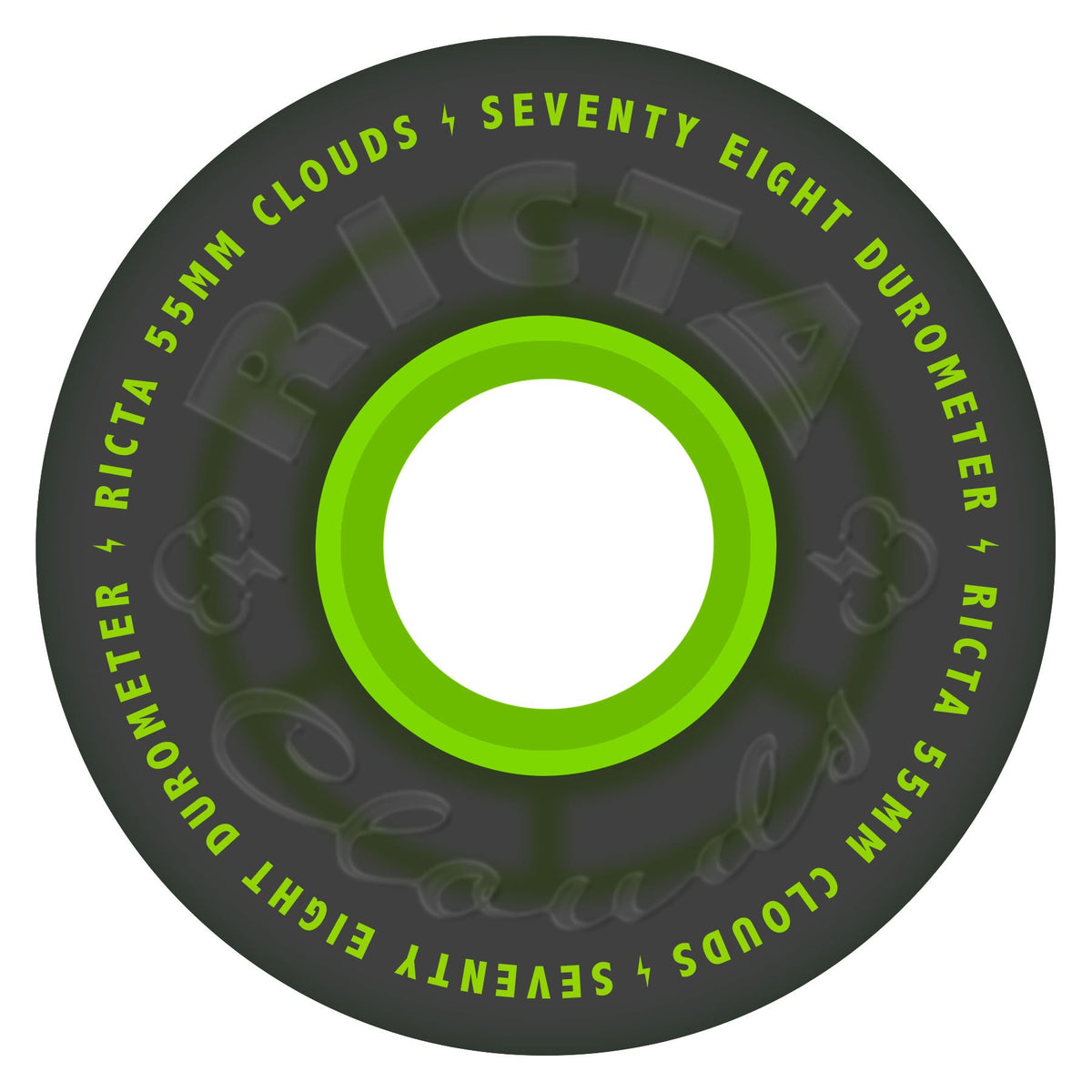 RCT WHL CLOUDS 78A -Ricta099016027-BLACK/GREEN-55MM