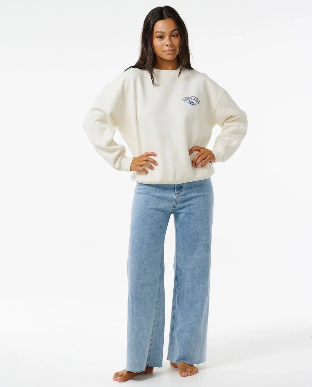 Re - Issue Heritage Crew - Rip Curl060WFL - Bone - 2XS