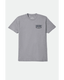 REGAL S/S STND TEE -Brixton17570-HEATHER GREY/NAVY-S