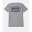 REGAL S/S STND TEE -Brixton17570-HEATHER GREY/NAVY-S