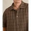 RELAXED BRADY CHECK SS SHIRT -Rhythm0726M-WT05-COFFEE-S