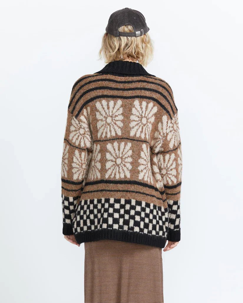 Rent Free Cardigan - VolcomB0742400 - VBN - Vintage Brown - 10