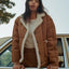 Reserve W Shearling Jacket - Brixton03417 - CRMEL - Caramel - XS