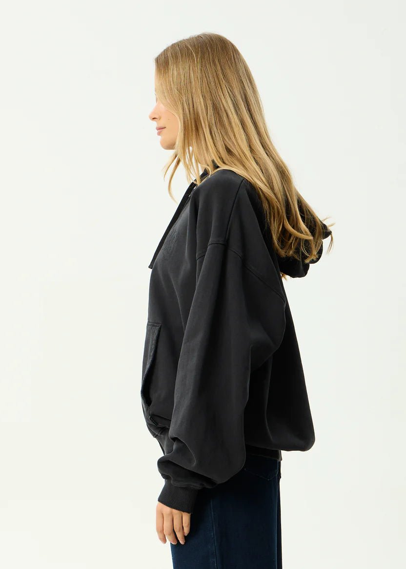 Residence - Heavyweight Boxy Zip Hood - Stone Black - AfendsM261513-STK-STONE BLACK-M