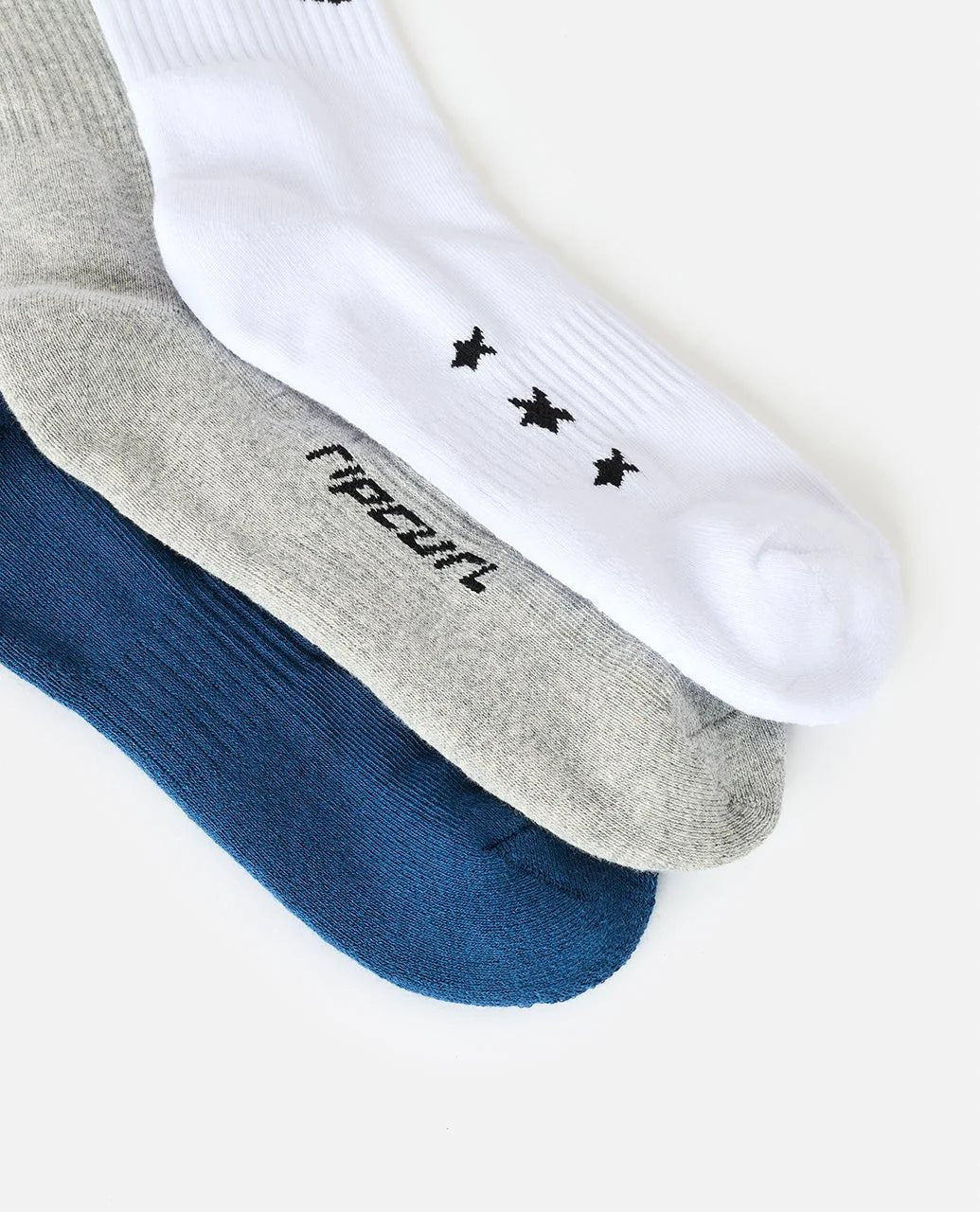 RETRO CREW SOCK 3-PK -Rip Curl00GMSO-GREY HEATHER