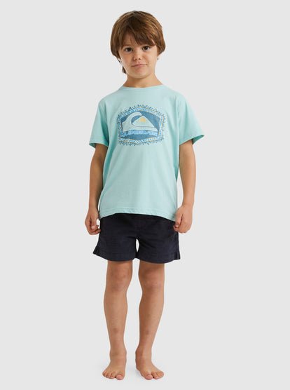 Retro Lines Boy SS - Quiksilveruqkzt03362 - bfq0 - Pastel Turquoise - 2