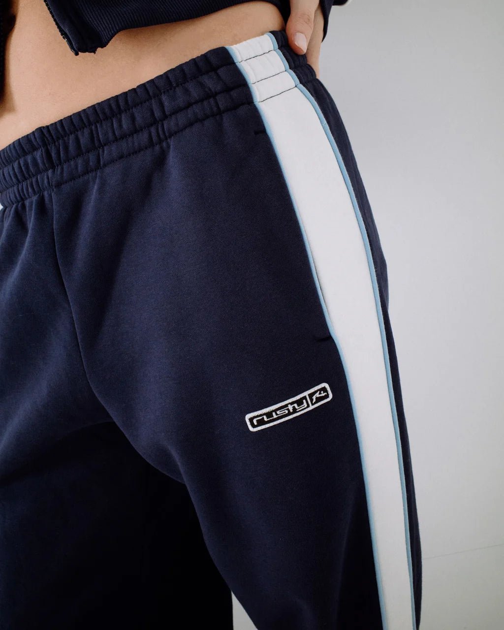 RETRO LINES WIDE LEG TRACK PANT - RustyPAL1485-NAVY BLUE-6