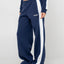 RETRO LINES WIDE LEG TRACK PANT - RustyPAL1485-NAVY BLUE-6