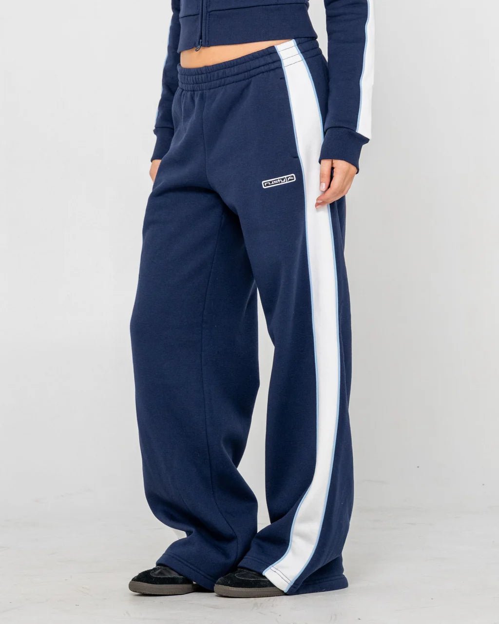 RETRO LINES WIDE LEG TRACK PANT - RustyPAL1485-NAVY BLUE-6