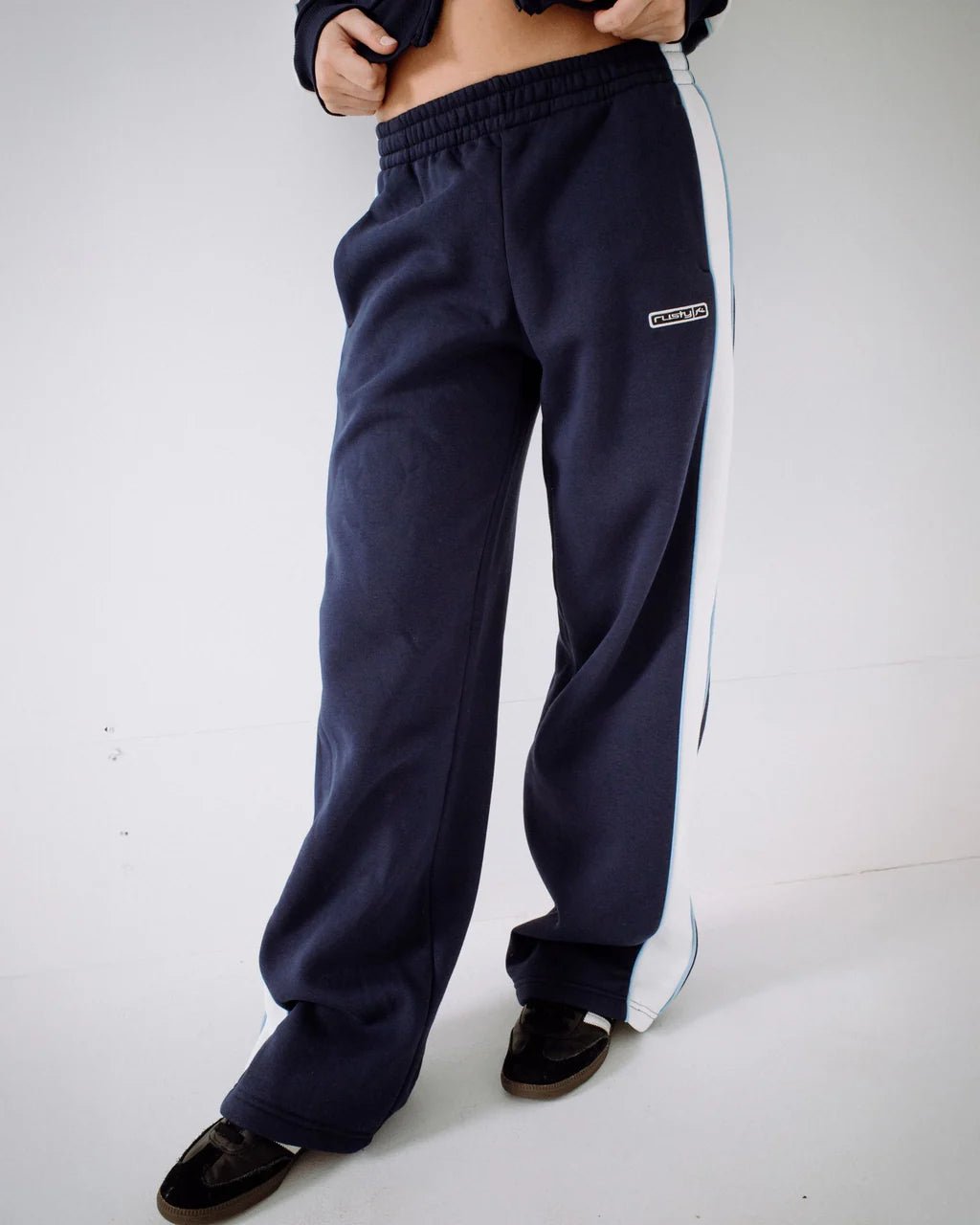 RETRO LINES WIDE LEG TRACK PANT - RustyPAL1485-NAVY BLUE-6