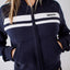 RETRO LINES ZIP THROUGH HOODED FLEECE - RustyFTL0885-NAVY BLUE-6