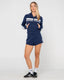 RETRO LINES ZIP THROUGH HOODED FLEECE - RustyFTL0885-NAVY BLUE-6
